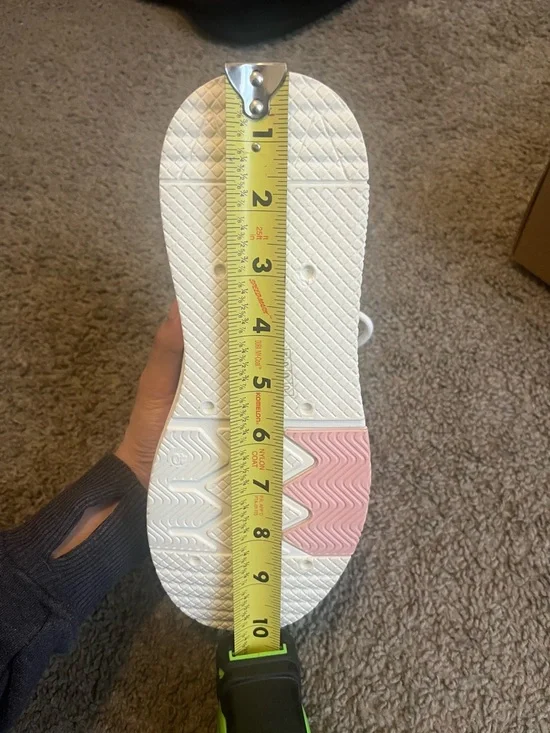 Women's Low-Top Casual Sneakers in Pink and White - Picture 10 of 10